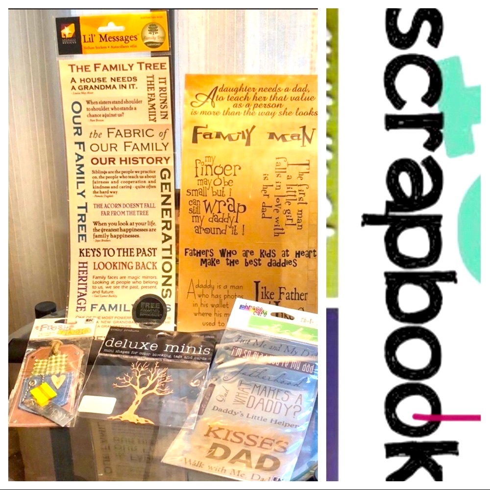 Family scrapbook stickers / embellishments